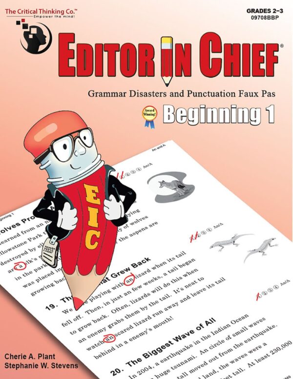Editor in Chief Beginning 1 from Critical Thinking Company