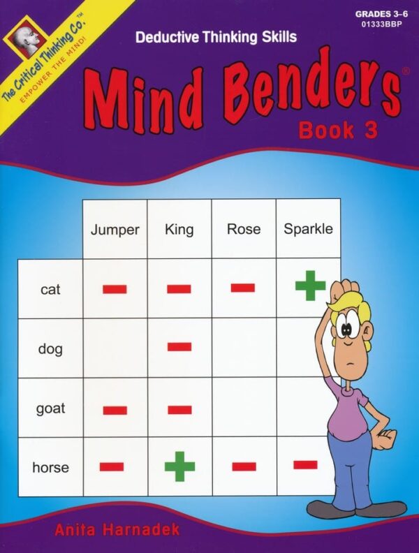 Mind Benders Level 3, Grades 3-6, from The Critical Thinking Company