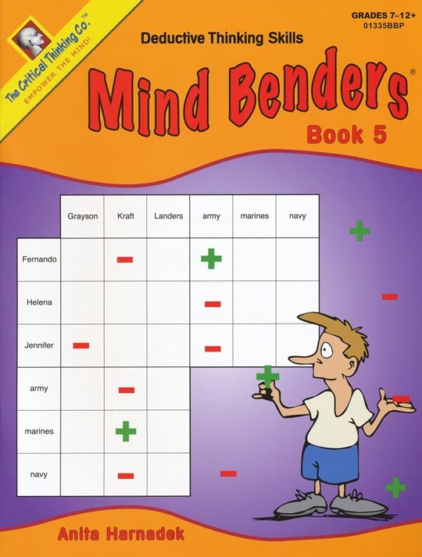 Mind Benders Level 5, Grades 7-12+, from The Critical Thinking Company