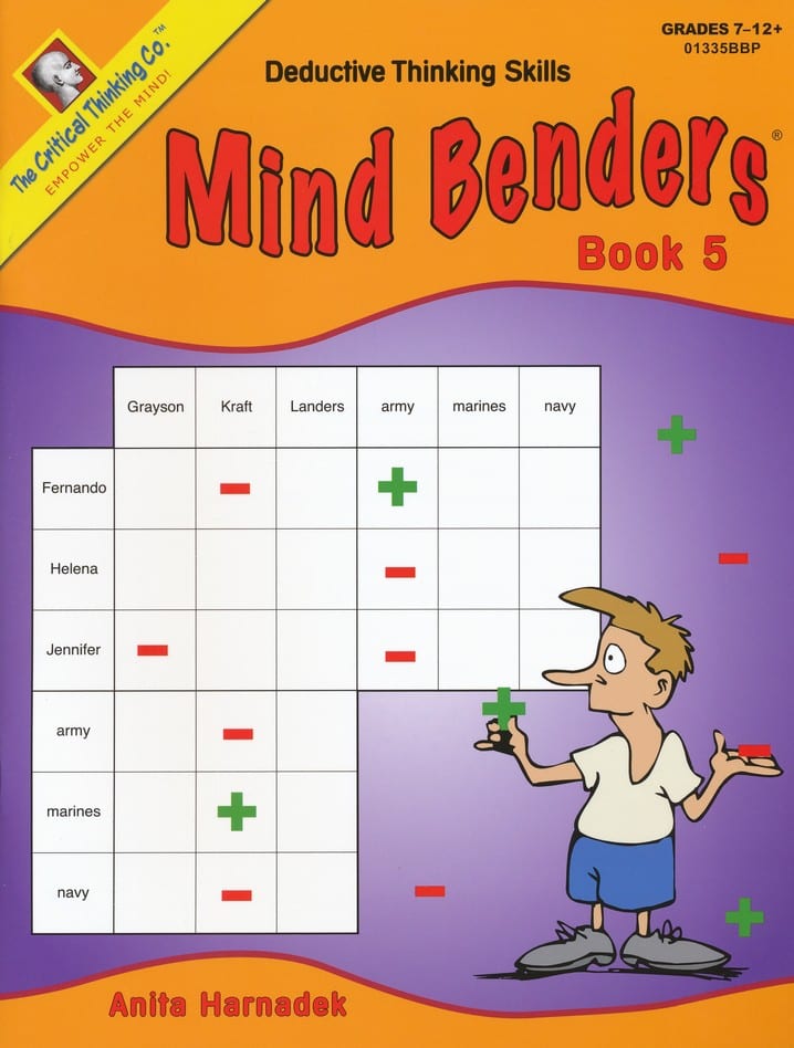 Mind Benders Level 5, Grades 7-12+, from The Critical Thinking Company