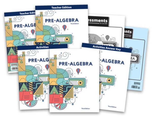 8th Grade Pre-Algebra Textbook Kit from BJU Press