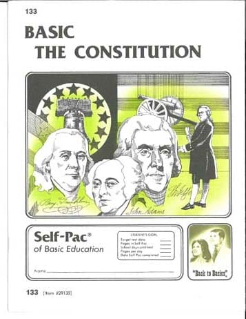 12th Grade Constitution Pace Set (High School) from Accelerated Christian Education ACE