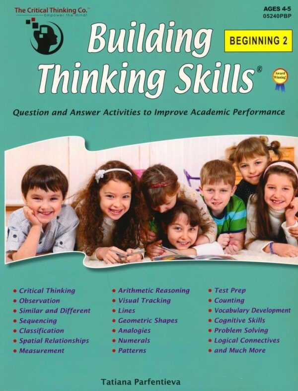 Building Thinking Skills: Beginning 2 Age 4-5, from The Critical Thinking Company